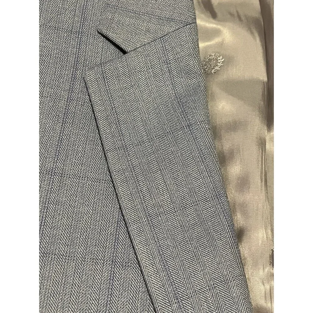 Lauren Ralph Lauren Blazer Men’s 40R‎ Blue Silk Wool Blend Career Classic